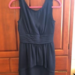 BCBG MaxAxria blue peplum dress.